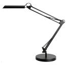 Unilux SWINGO LED-Schreibtischlampe schwarz, mit Fuß und Klemmbefestigung
