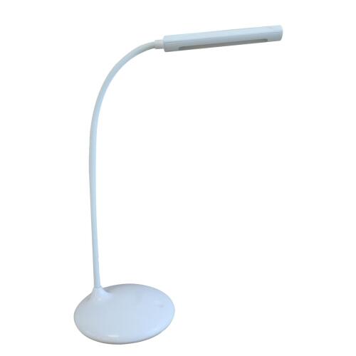 Unilux NELLY LED-Akkuleuchte weiß dimmbar, biegbarer Arm