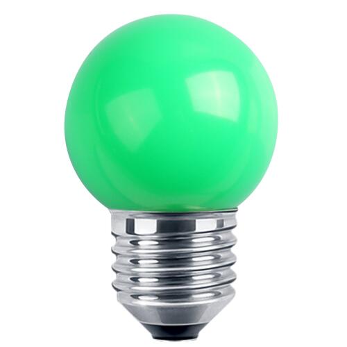 LED Deko MiniGlobe 1W E27 grün IP44 Leuchtmittel für Lichterkette NEU