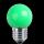 LED Deko MiniGlobe 1W E27 grün IP44 Leuchtmittel für Lichterkette NEU