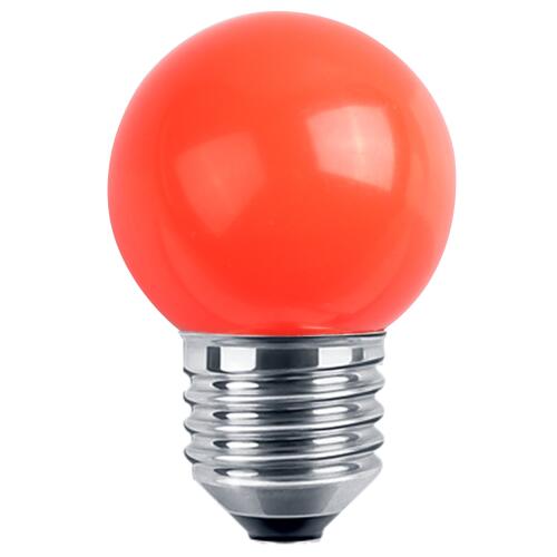 LED Deko MiniGlobe 1W E27 rot IP44 Leuchtmittel für Lichterkette NEU