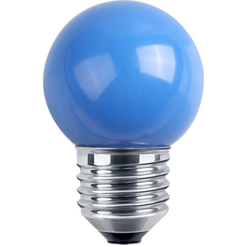 LED Deko MiniGlobe 1W E27 blau IP44 Leuchtmittel für Lichterkette NEU
