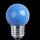 LED Deko MiniGlobe 1W E27 blau IP44 Leuchtmittel für Lichterkette NEU