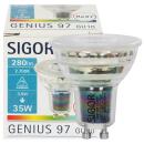 GU10 LED-Reflektorlampe Genius PAR16 Sigor 3,9W 2700K...