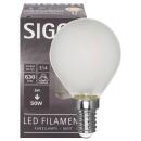 E14 LED Filament Tropfenlampe P45 weiß matt 5W...