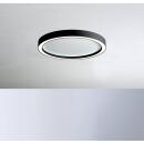 flache LED Deckenleuchte Aura 40cm schwarz 20W 2700K warmweiß dimmbar