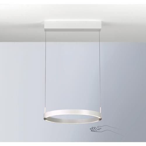 Float LED Pendelleuchte aluminium 40cm 39W mit Ober- und Unterlicht ,Lichtfarbe einstellbar