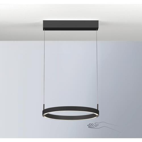 Float LED Pendelleuchte schwarz 40cm 39W mit Ober- und Unterlicht ,Lichtfarbe einstellbar