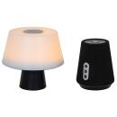LED-Tischleuchte, LED/4,5W, mit Akku, mit Bluetooth-Lautsprecher schwarz