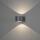 Konstsmide Gela Wandleuchte anthrazit Up/Down 2x6W LED warmweiß IP54 7882-370