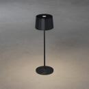 Konstsmide Positano LED Akkuleuchte Tischleuchte schwarz dimbar IP54 7813-750