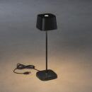 Konstsmide Capri LED Akkuleuchte Tischleuchte schwarz IP54 7814-750