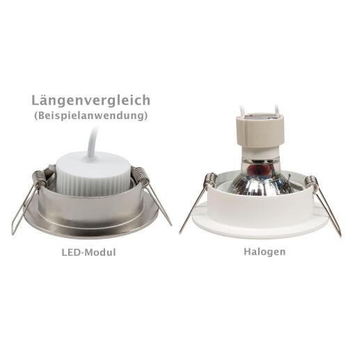 LED-Modul McShine PL-70 7W, 560Lumen, 230V, 50x25mm, neutralweiß, step-dimmbar