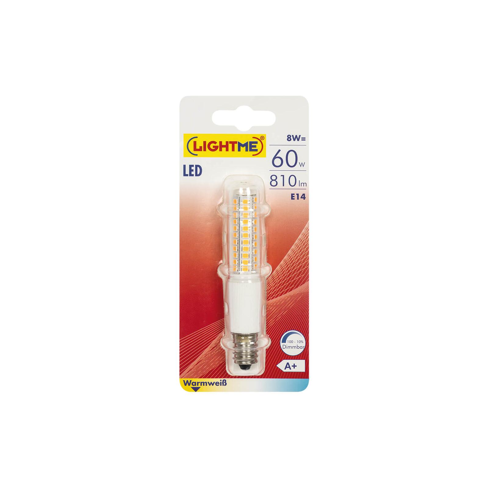 Parameters klauw injecteren LED-Lampe, Röhren-Form, klar, E14/8W (60W), 810 lm, 2700K dimmbar - Lampen  & Leuchten Onlineshop - Leuchte.online