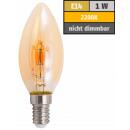 LED Filament Kerzenlampe McShine Retro E14, 1W, 90lm,...
