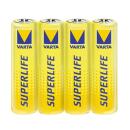 Mignon-Batterie VARTA Superlife Zink-Chlorid, Typ AA,...