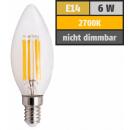 LED Filament Kerzenlampe McShine Filed, E14, 6W, 806 lm,...