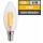 LED Filament Kerzenlampe McShine Filed, E14, 6W, 806 lm, warmweiß, klar