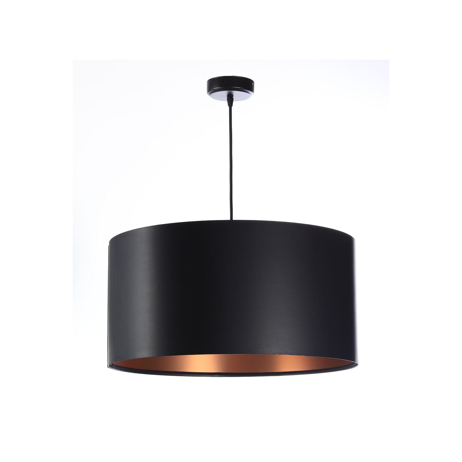 Pendelleuchte 0E0-002-50CM Latexschirm schwarz, kupfer 50 cm - Lampen &  Leuchten Onlineshop