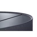 Pendelleuchte 0E0-005-50CM Kunstleder mit Steppung dunkelgrau, silber 50 cm