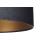 Pendelleuchte 0E0-060-50CM Lederschirm schwarz, gold 50 cm