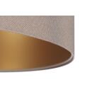 Pendelleuchte 0E0-056-50CM Textilschirm beige gold 50 cm Polsterstoff