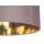 Pendelleuchte 0E0-034-50CM Stoffschirm samt dunkelbeige gold verspiegelt 50 cm